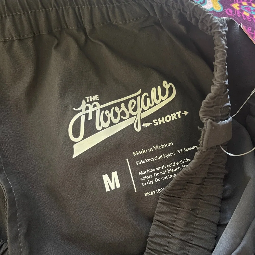 Moosejaw Men Charcoal Grey The Moosejaw‎ Short Recycled Nylon Stretch Hiking Med
